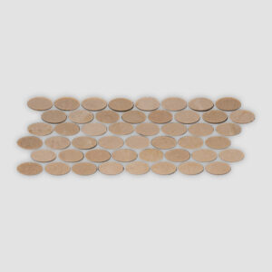 Marvel Oval Mosaic - Crema Marfil