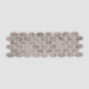 Marvel Oval Mosaic - Venetian Calacatta
