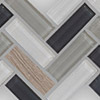 Serentina Glass Herringbone Tranquility