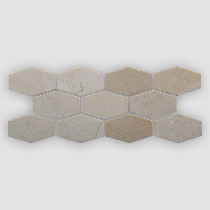 Estate Stretch Hexagon Crema Marfil
